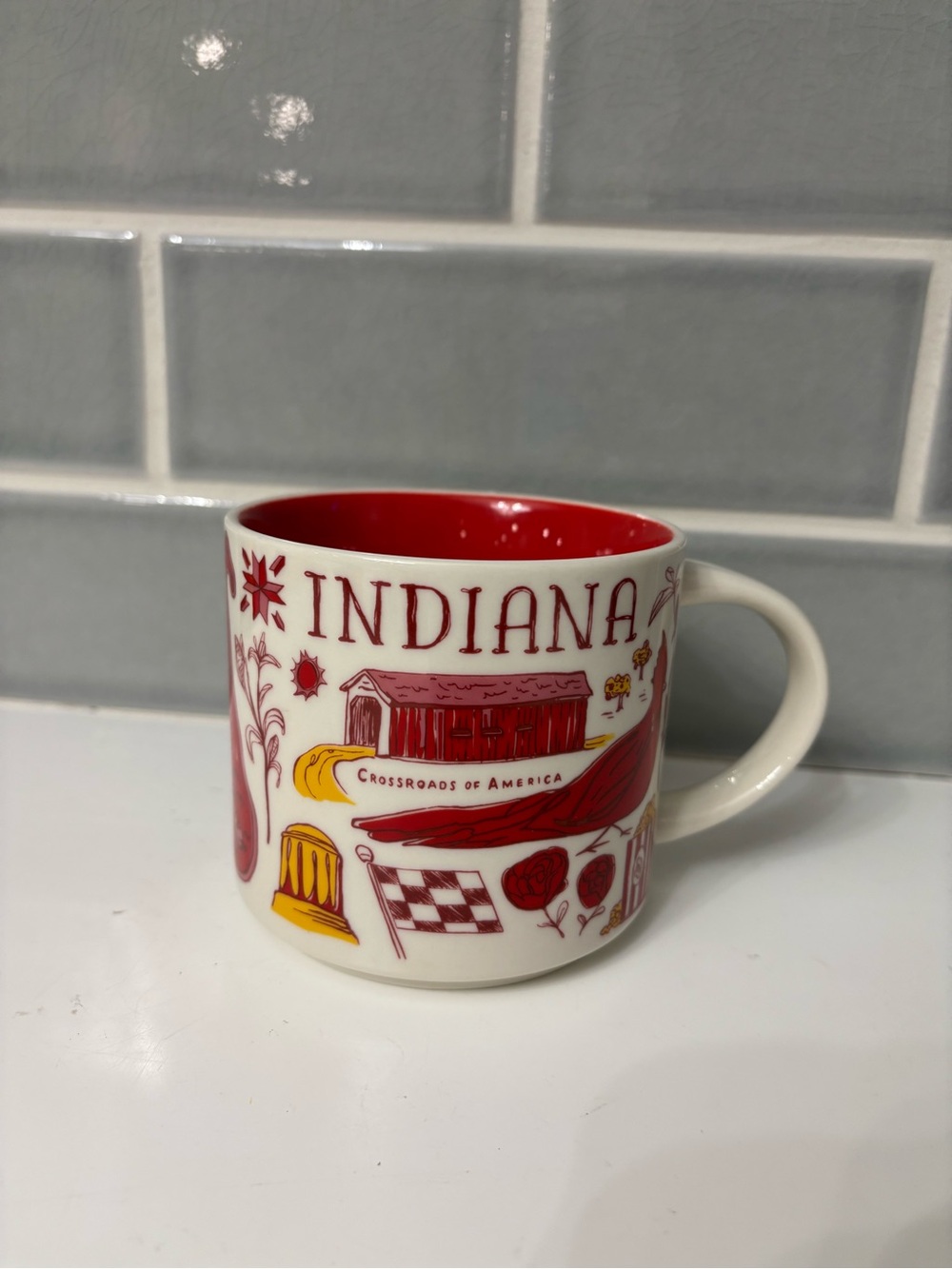 Starbucks "Been There Series" Indiana 14 oz ceramic coffee mug